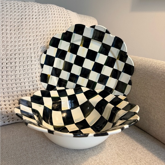 Mackenzie Childs Fruit Bowl & Platter - Picture 3 of 8